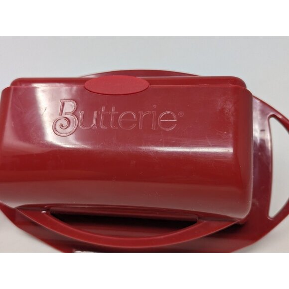 Kitchen Concepts Unlimited "Better Dish" Butterie Flip-Top Butter Dish Red - Picture 6 of 8